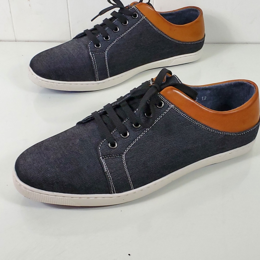 Marco Vitale collezione Jean and leather sneakers size 12